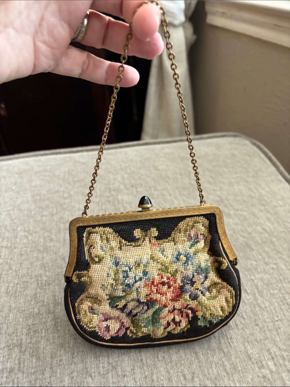 Vintage Petit Point Bag